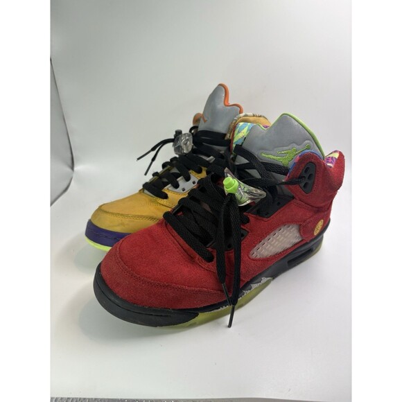 Jordan Men\'s Air Jordan Retro Multicolor Suede Shoes Size 6Y main image 8